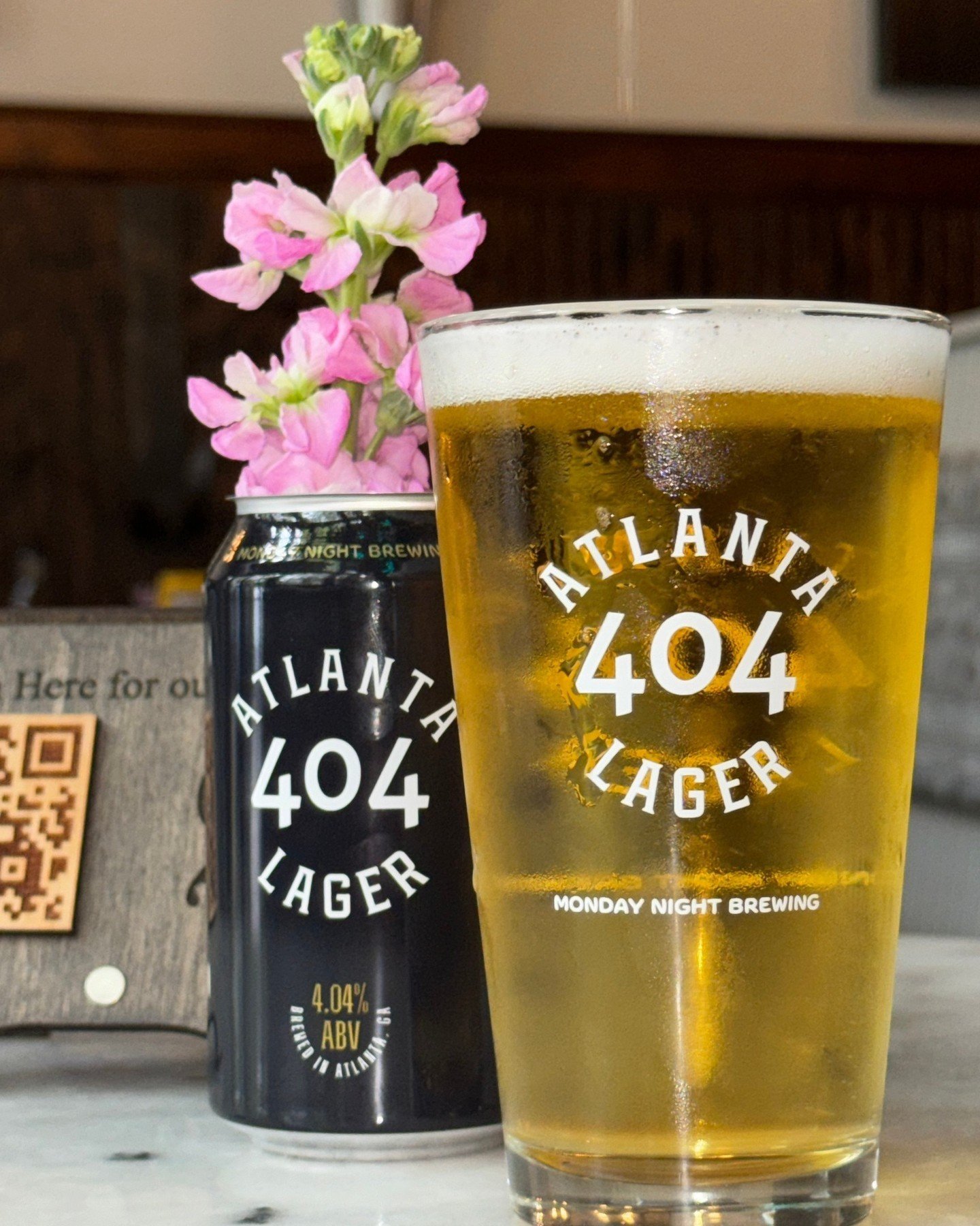Happy 404 day! 🌆🎉 ⁠
Today only treat yourself to 404 Lager from our friends at Monday Night Brewing for only $4.04! 🍻⁠
⁠
What is the 404 lager you ask? It's a smooth, easy drinking beer, perfect for any occasion and is brewed in ATL by @mondaynigh