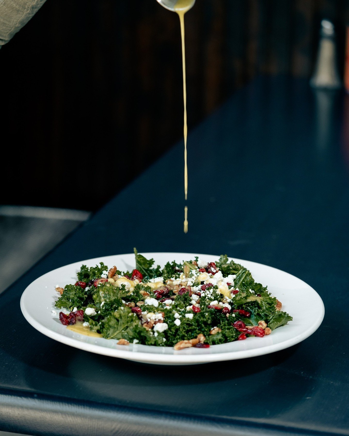 Crunch, crunch, kale for lunch! 🥗💚 Dive into our Kale Salad for lunch today! Crispy kale, pecans, goat cheese, crasins, and our house vinaigrette. 

#thealbertatl #thealbert #atleats #atlantafoodie #inmanparkatl