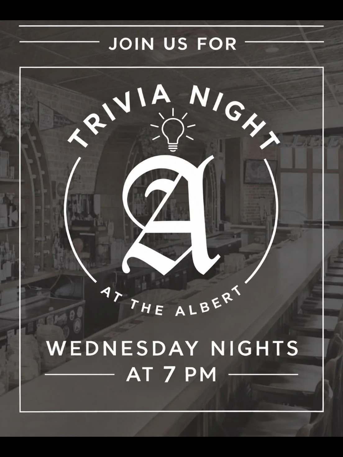 🧠Trivia Night🧠
The only test you&rsquo;ll ever look forward to taking✏️

#trivia #wednesday #thealbertatl #fun #inmanpark