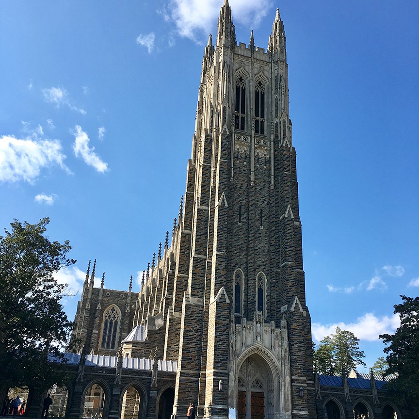 The Duke Chapel, Duke University.