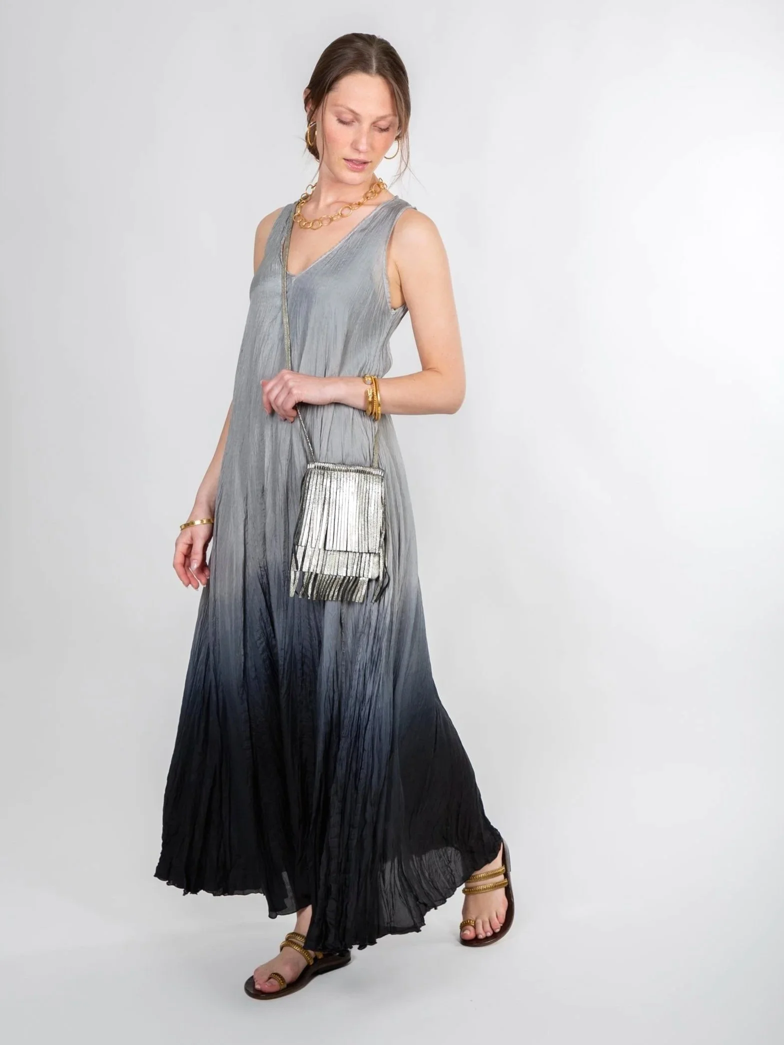 Pom Pom Fringe Messenger Bag