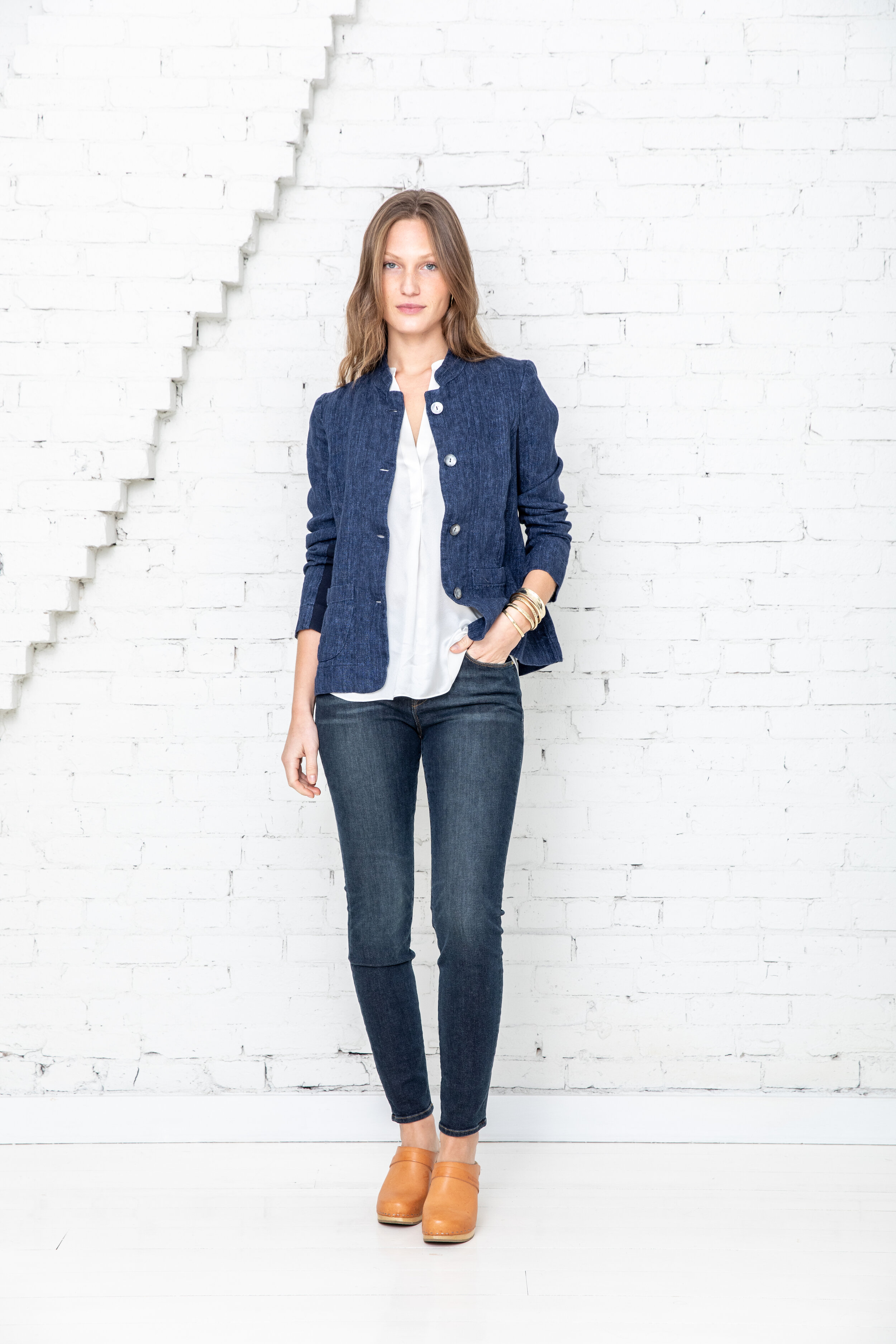 linen denim jacket