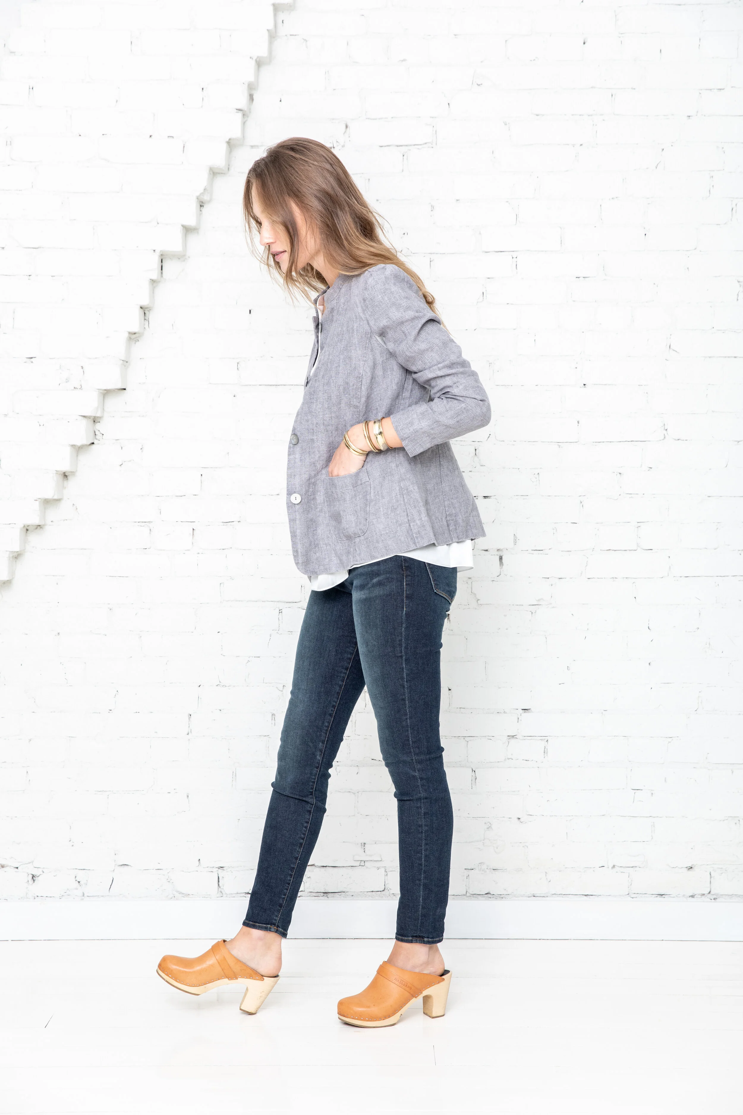 linen denim jacket