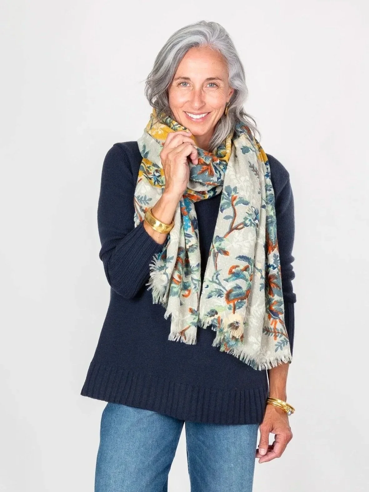 Floral Shawl - Amarillo