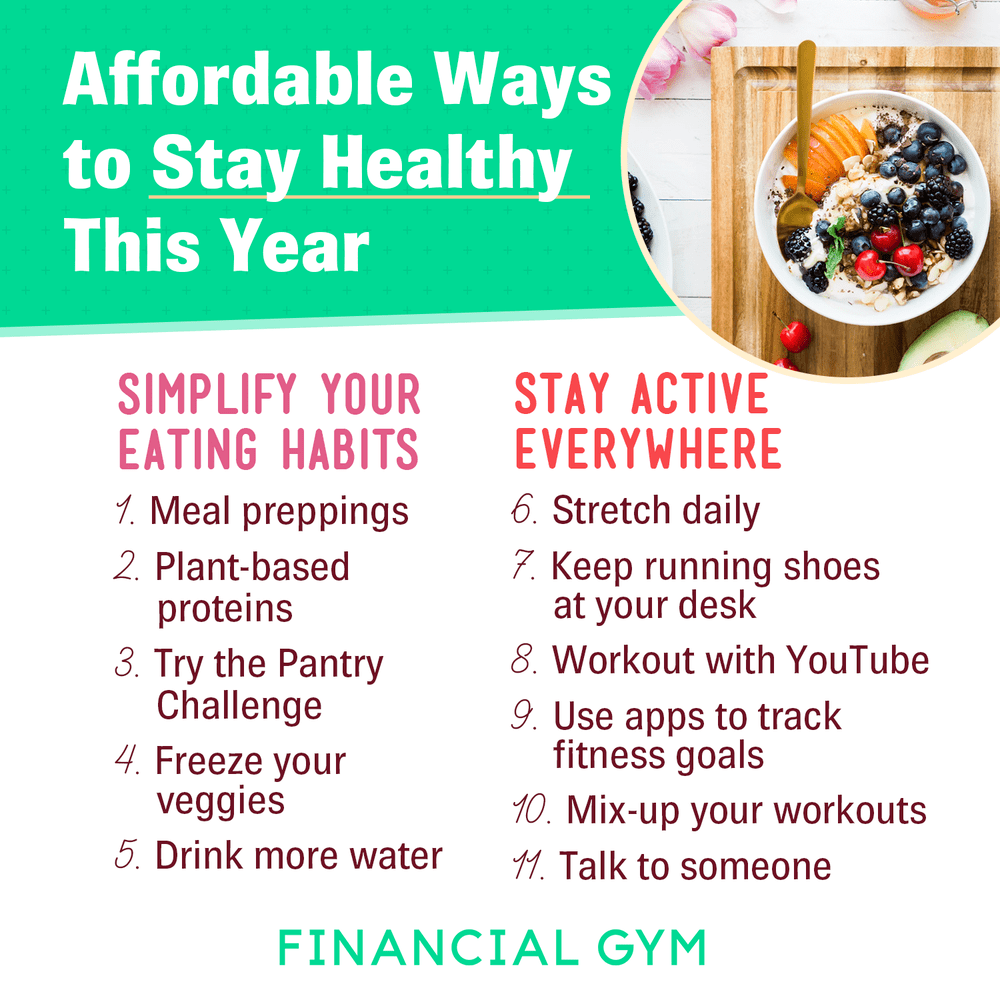 11 Affordable Ways To Stay Healthy This Year