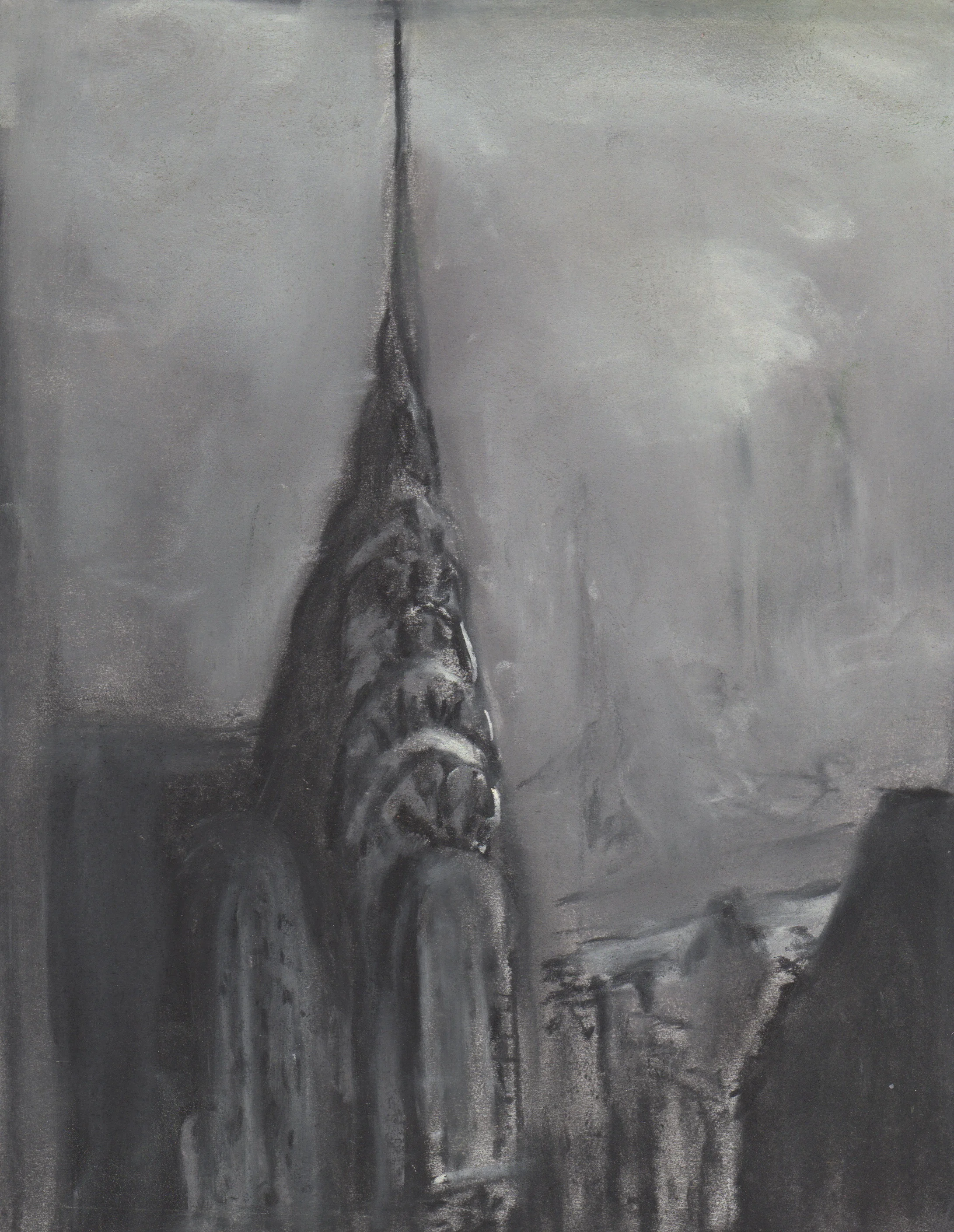 Chrysler Building, charcoal, 8x10, $40