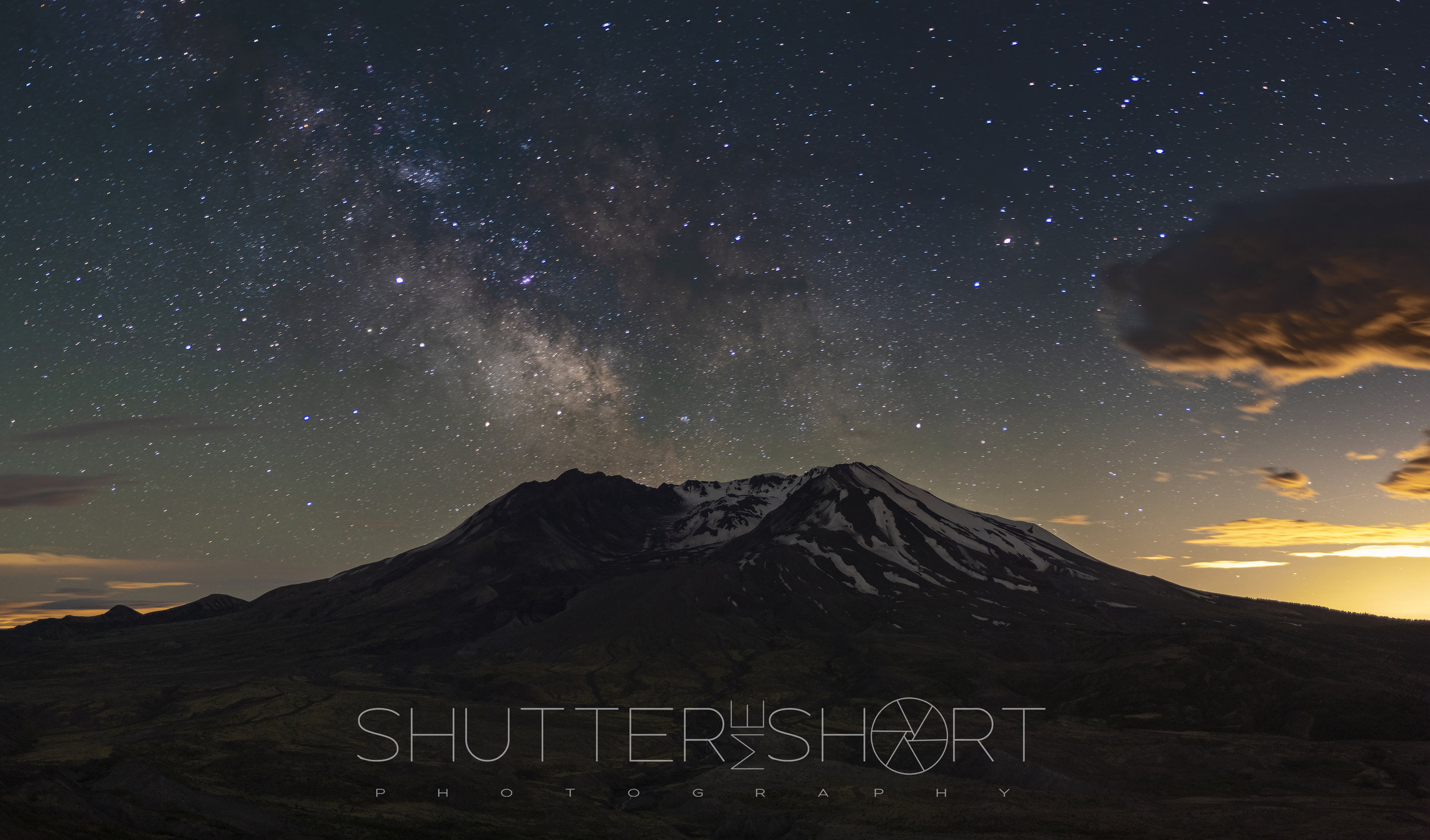 Mt. St. Helens with Milky Way