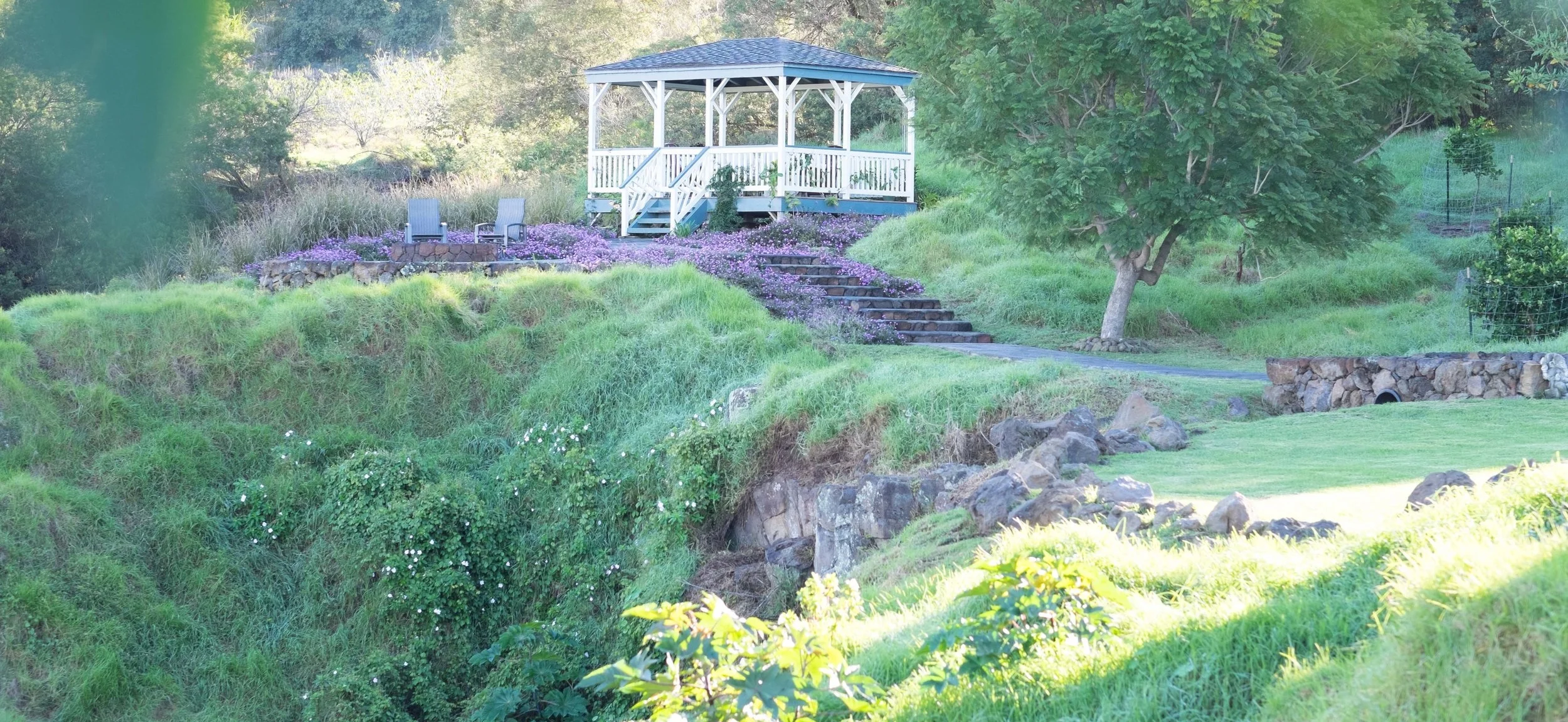 The gazebo, our outdoor meeting space.
