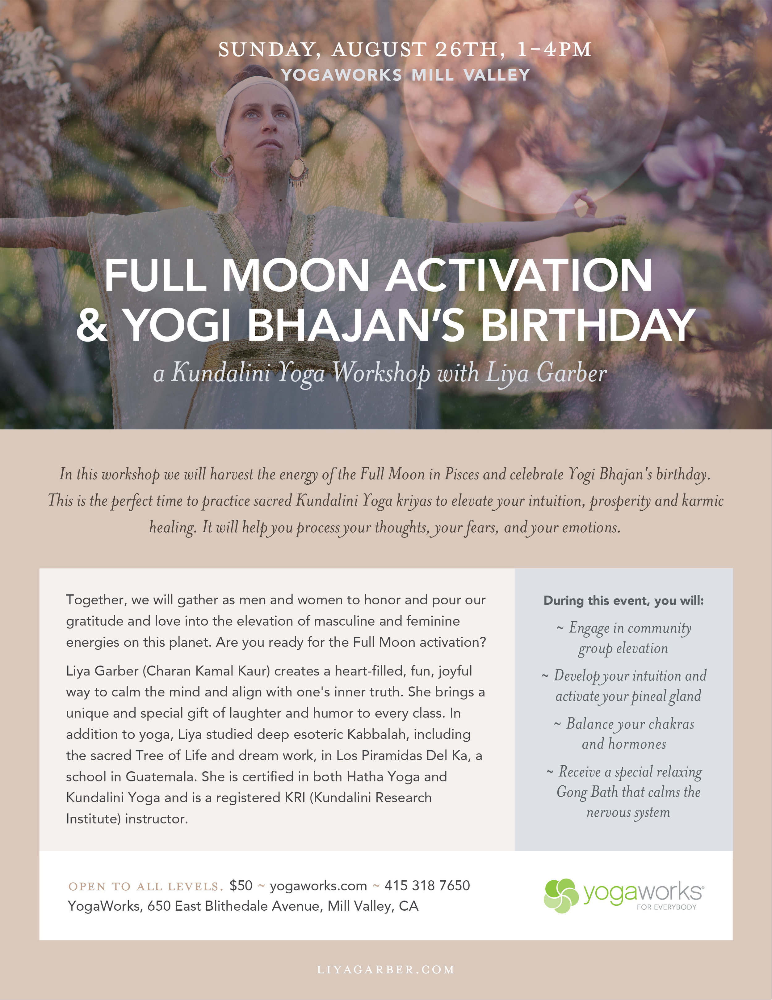 Full Moon Activation: Workshop Poster 