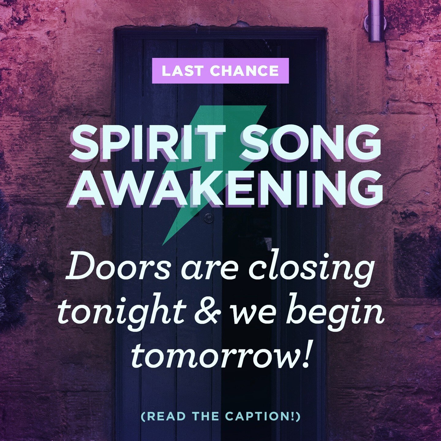 If you&rsquo;ve been longing to receive songs for healing &amp; empower your expression, this is the last day to enroll in the FINAL Spirit Song Awakening journey of 2022! ⚡

After 5 weeks, walk away with:

➾ More confidence to easefully create &amp;