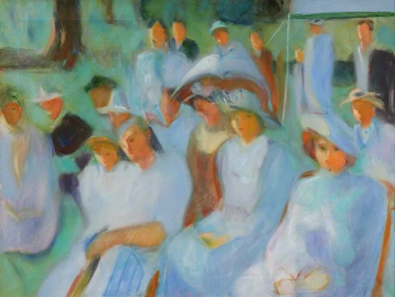 Painting a dreamy world - March 8th- Practicing the soft edges and gentle palettes of Rose Hilton