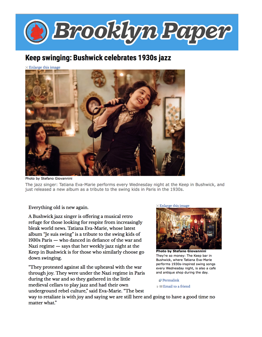 23. Tatiana Marie and The Avalon Jazz Band in The Brooklyn Paper.png
