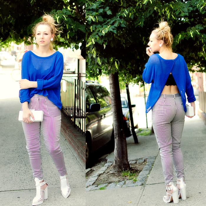 Nicole Alyse in Quinn Striped Pant