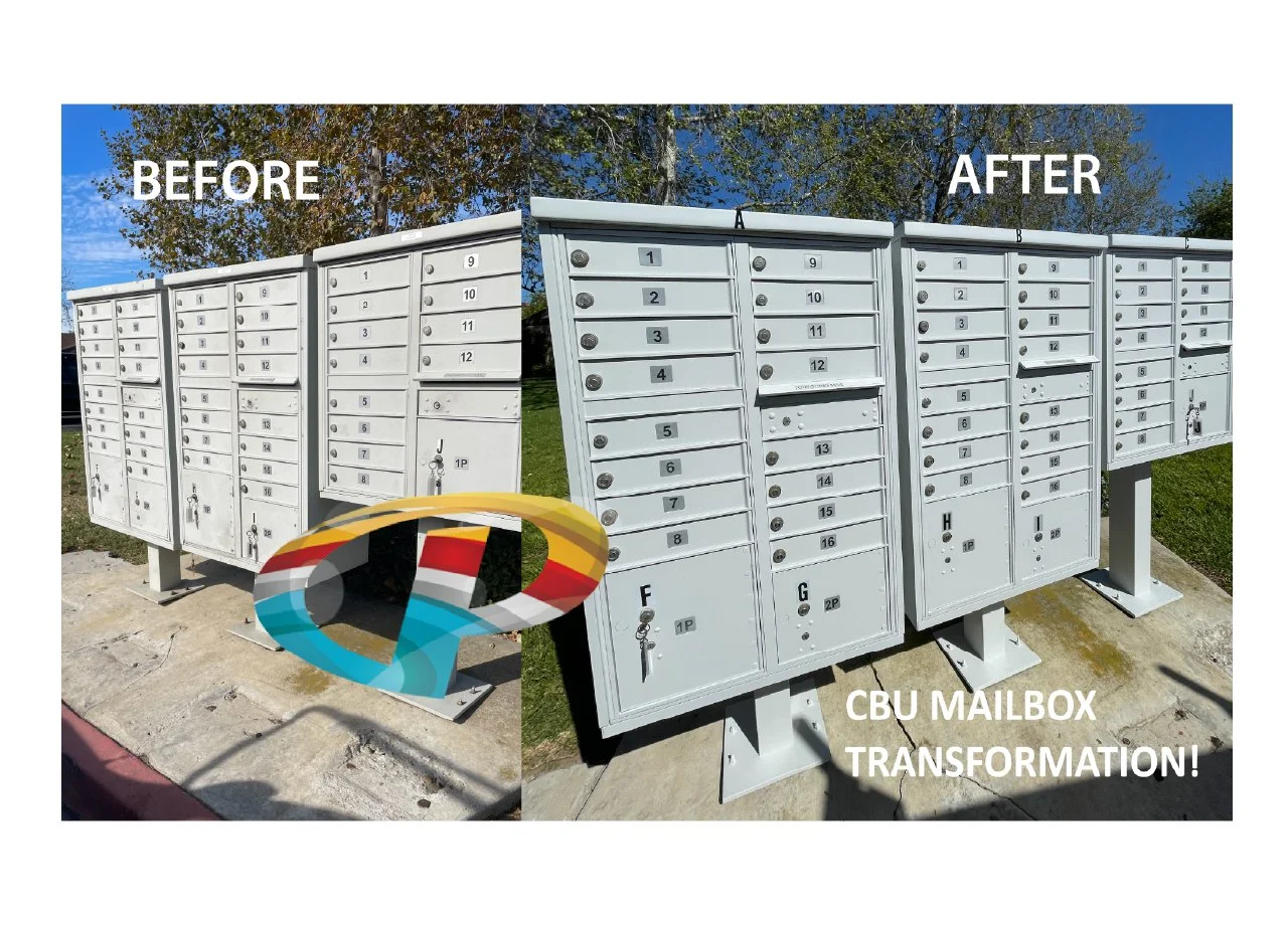  HOA mailbox painting done right.  