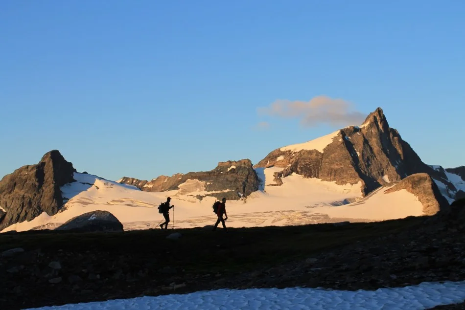 Snow field on the way up Argentine. Photo by Natasha Salway.