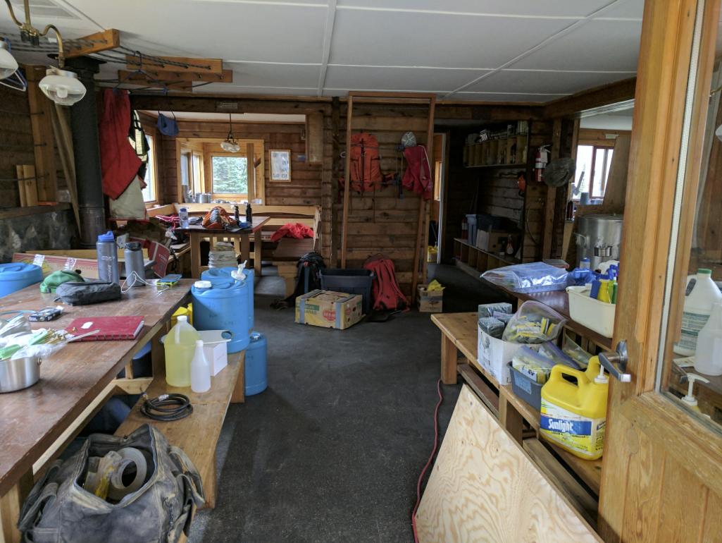 Our kitchen and living room for 9 days