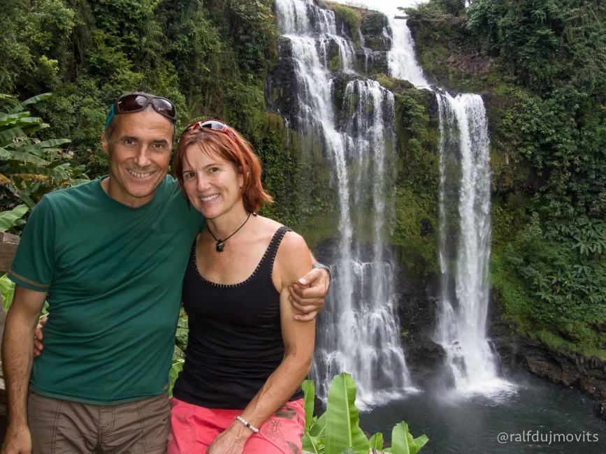 The Bolvean Plateau is famous for waterfalls, rainforest and coffee plantations. We only had a day, but you could easily spend three or four days hiking and sightseeing.