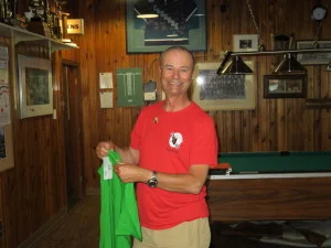 Rod all smiles with his new Icebreaker Throwback Tech T. Photo from RMS collection.
