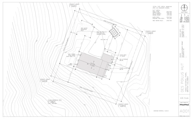 Louise &amp; Richard Guy Hut – Site Plan.