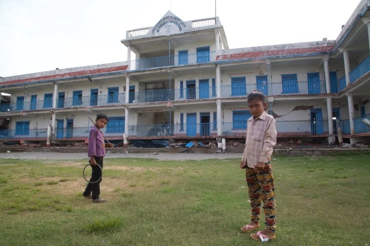 This school in Thulosirubari held 600-700 children. Some of them walked incredible distances from even more remote villages.