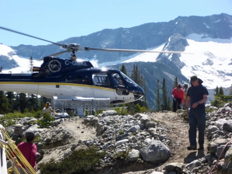 Arrival at camp.