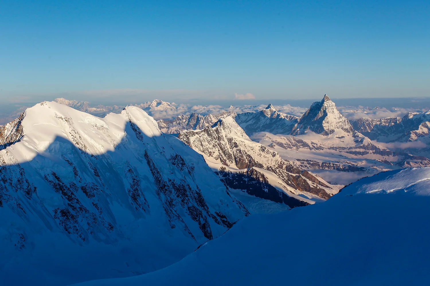 At the Margherita Hut. At 4,554 metres, it is the highest building in Europe! Photo by Ralf Dujmovits.