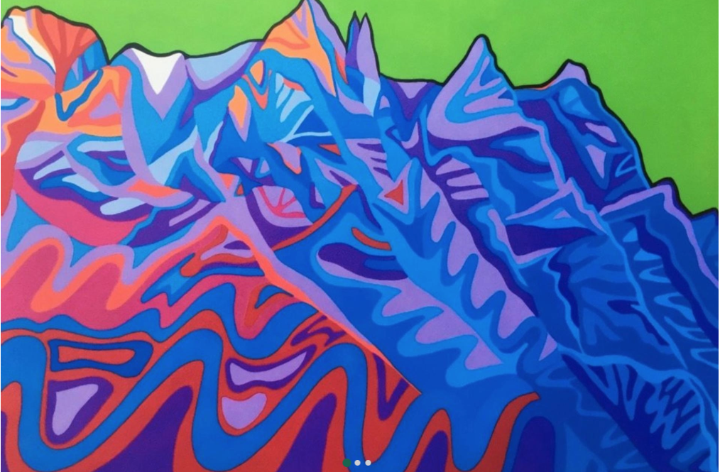 Rhapsody (Rundle Range) print by LL Harrison. Framed dimensions 18 x 16" Retail: $110. Bidding starts at $55.