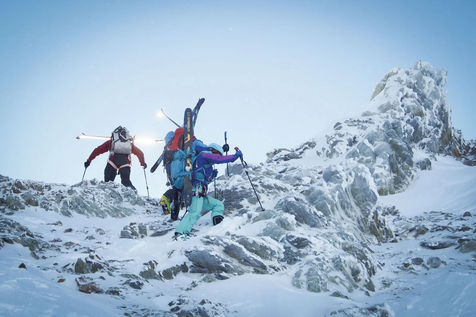 Working towards the summit of Olive Peak. Photo: Matt Reid