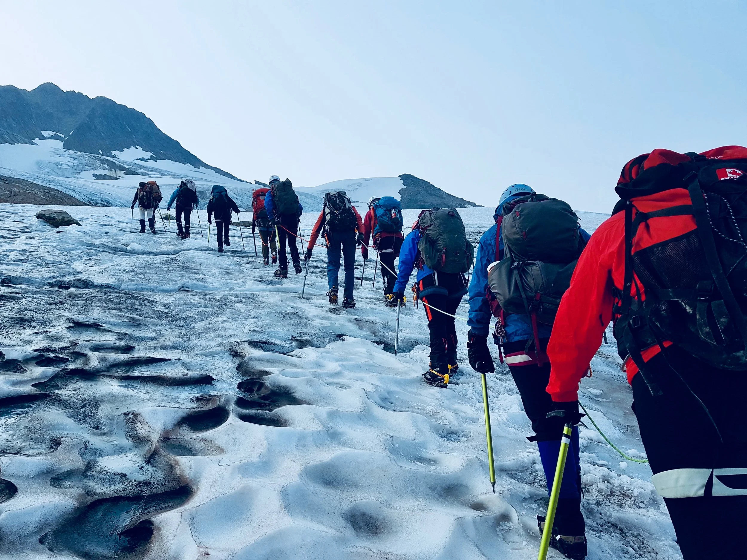 Girls on Ice 2018. The glacier is the science classroom.