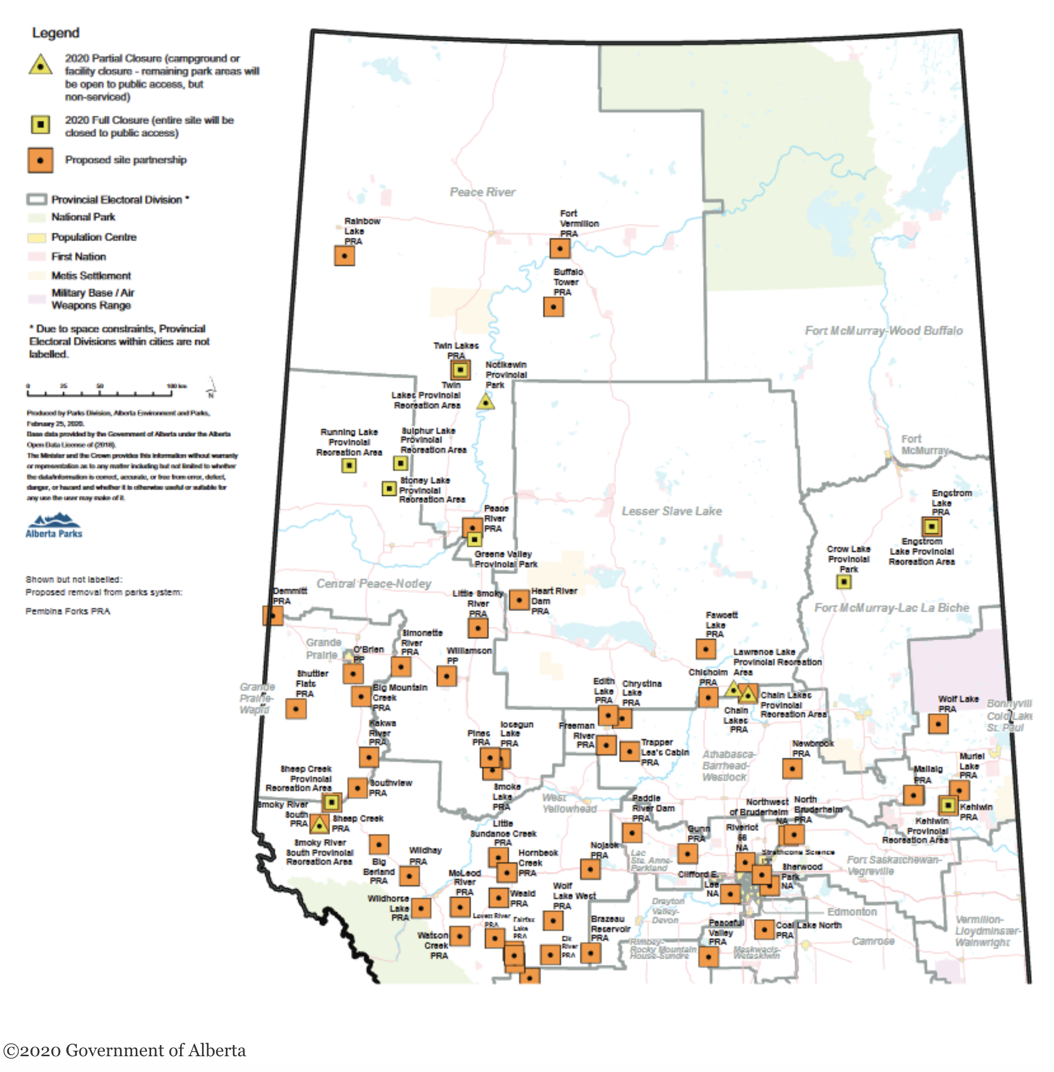Concern Over Sweeping Cuts to Alberta Parks