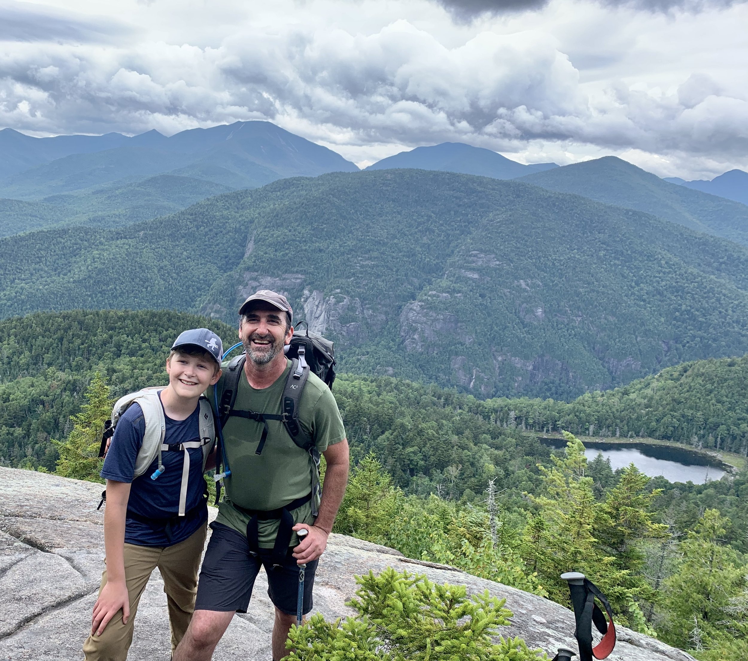 Père et fils, Giant Mountain, Adirondacks, août 2022.