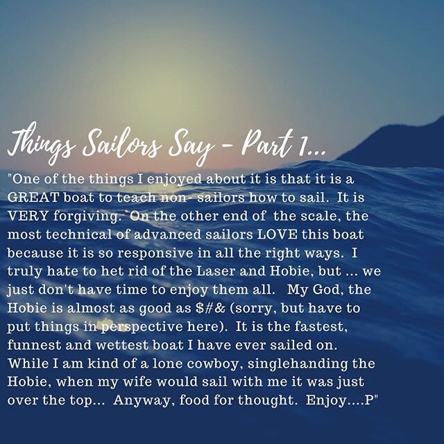 What does sailing or boating mean to you? What does your vessel mean to you? How does it make you feel? Recently, I&rsquo;ve been inspired to pursue a long term goal to purchase a laser or 2, get back to my dinghy sailing roots, and practice what I p