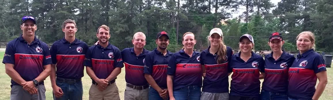 (left to right) Coach James Hackland, Karl Balogh, Braxton Hamlin, Rob Shuttles, Rahul Desai, Stephanie Shuttles, Kat Liner, Megan Waggener, Sarah Desai, and Team Manager Mary Ladnier