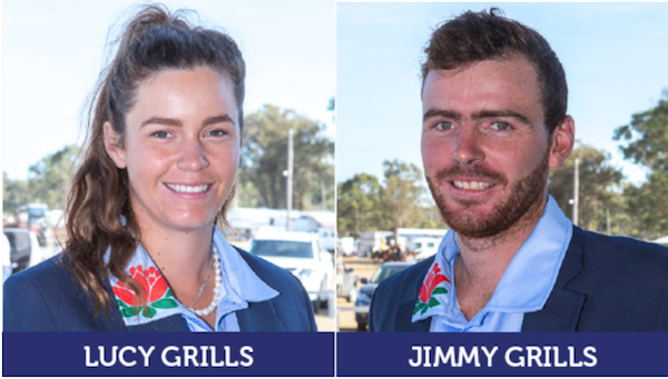Lucy and Jimmy Grills who play for the Albury Holbrook Polocrosse Club in NSW