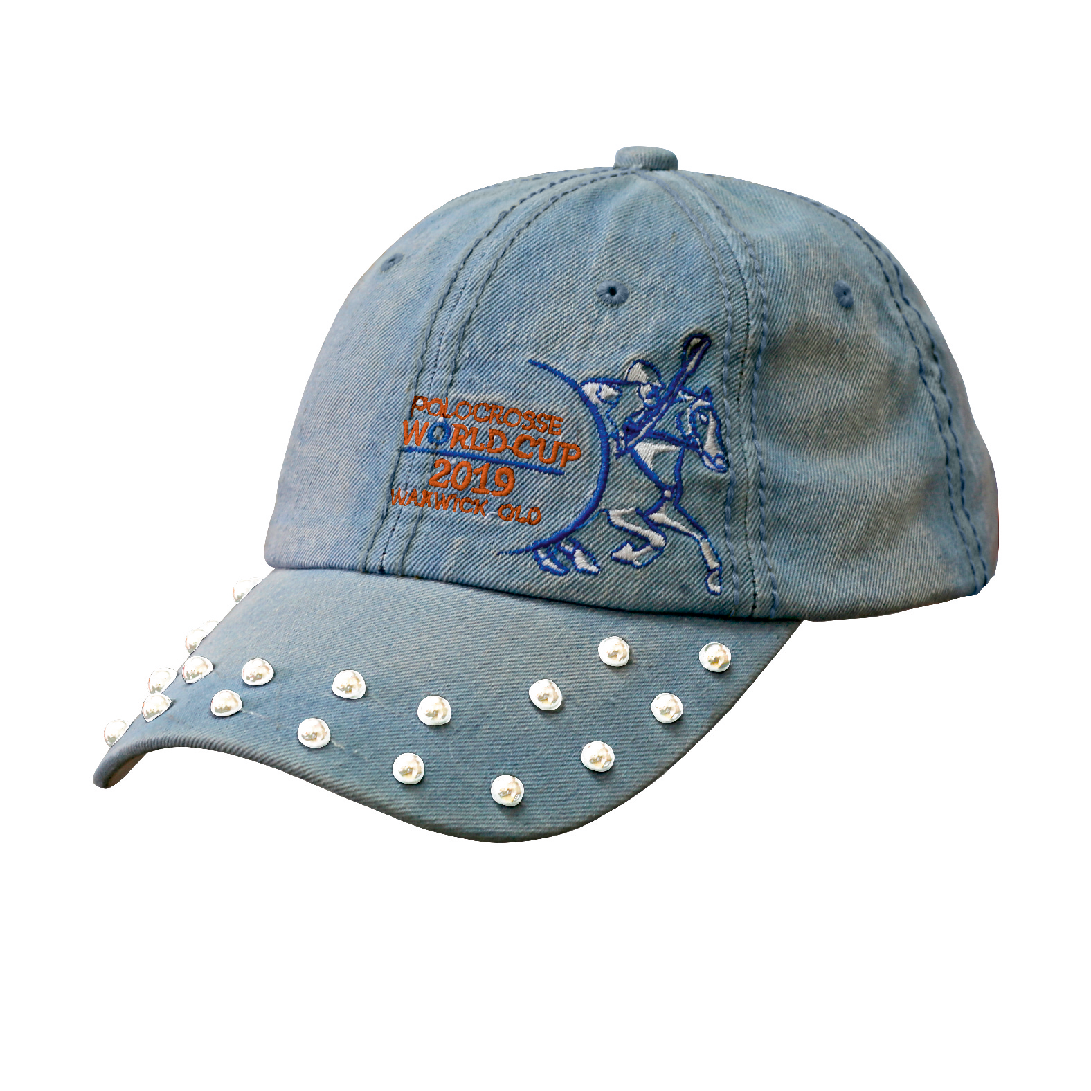 LADIES DENIM BASEBALL CAP WITH PEARLS ON PEAK -1.png