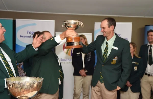 Australian captain Abbott Grills drawing his team’s pool number Image by Libby Wells