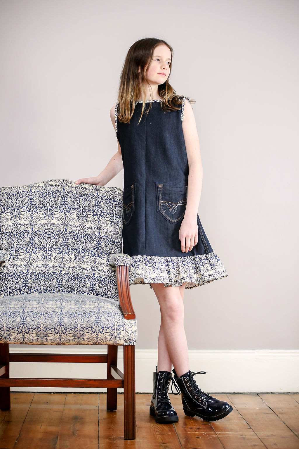 Jeans to Dornoch Dress Sewing Pattern - How to refashion & upcycle jeans to  a dress - Full tutorial including step by step photos  Greyfriars and Grace