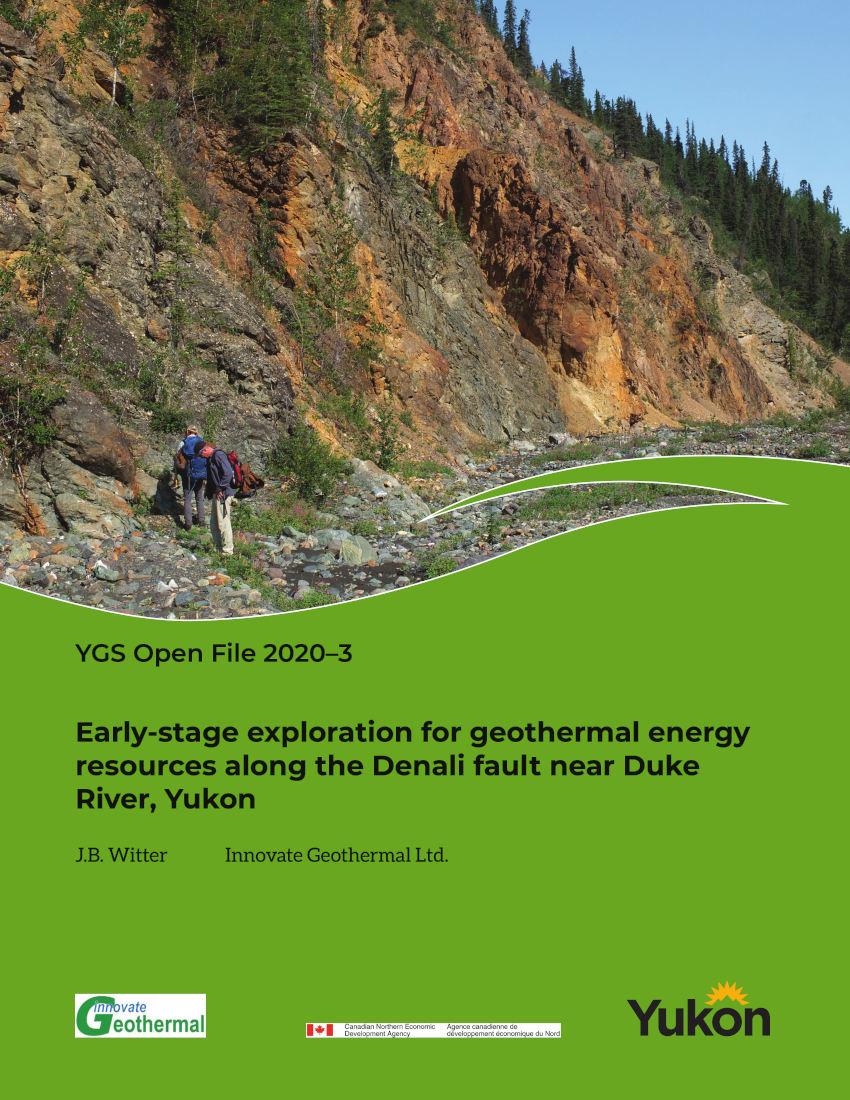 Early-Stage Exploration for Geothermal Energy Resources Along the Denali Fault near Duke River, Yukon