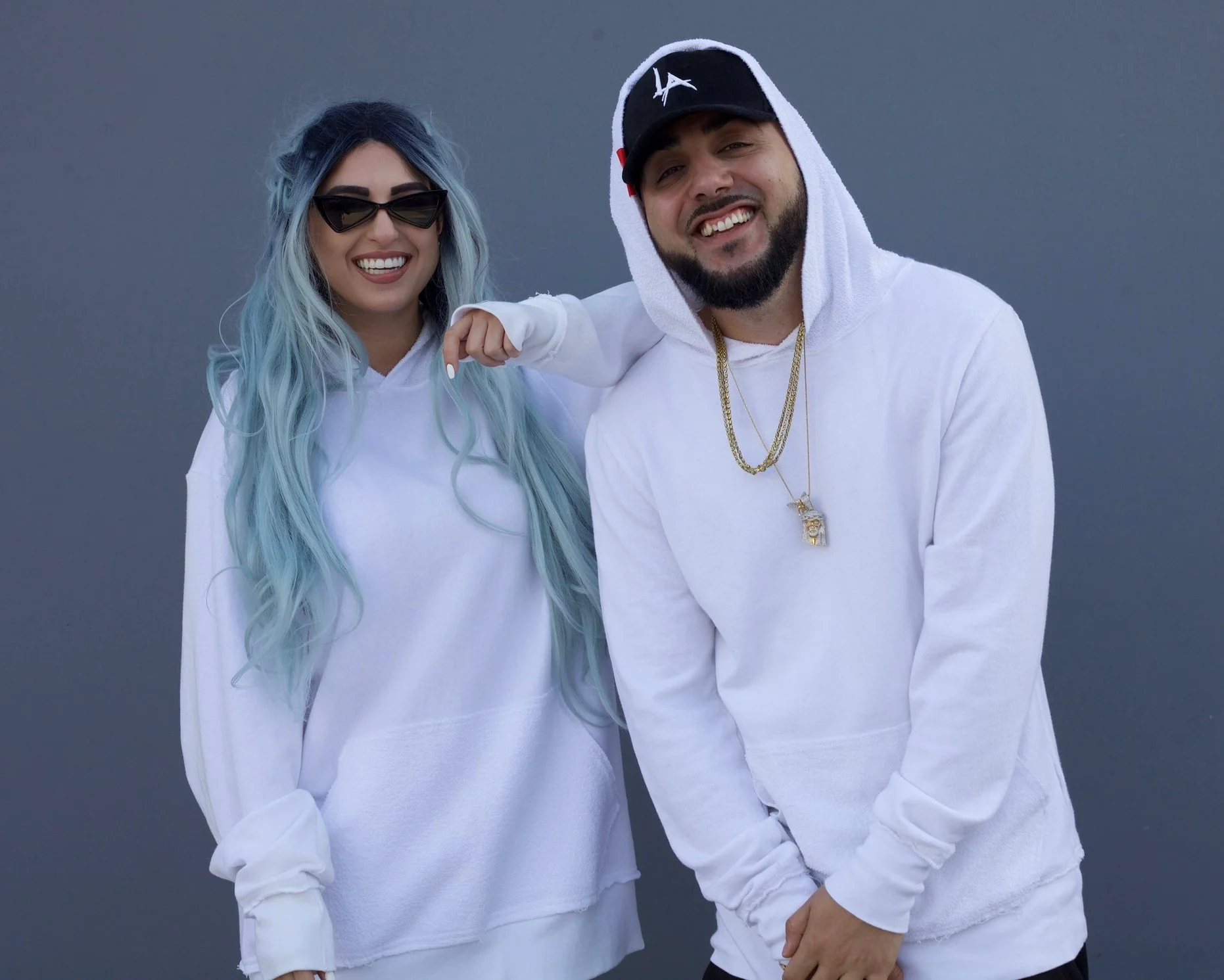 Pentagon Premium Cotton Hoodie - (WHITE) Art Music Culture Los Angeles