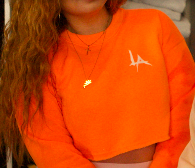 The Pentagon LA Croptop - (ORANGE) Art Music Culture Los Angeles