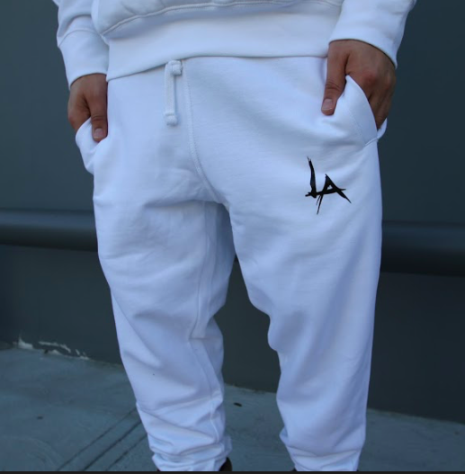 The Pentagon LA Joggers - (WHITE) Art Music Culture Los Angeles