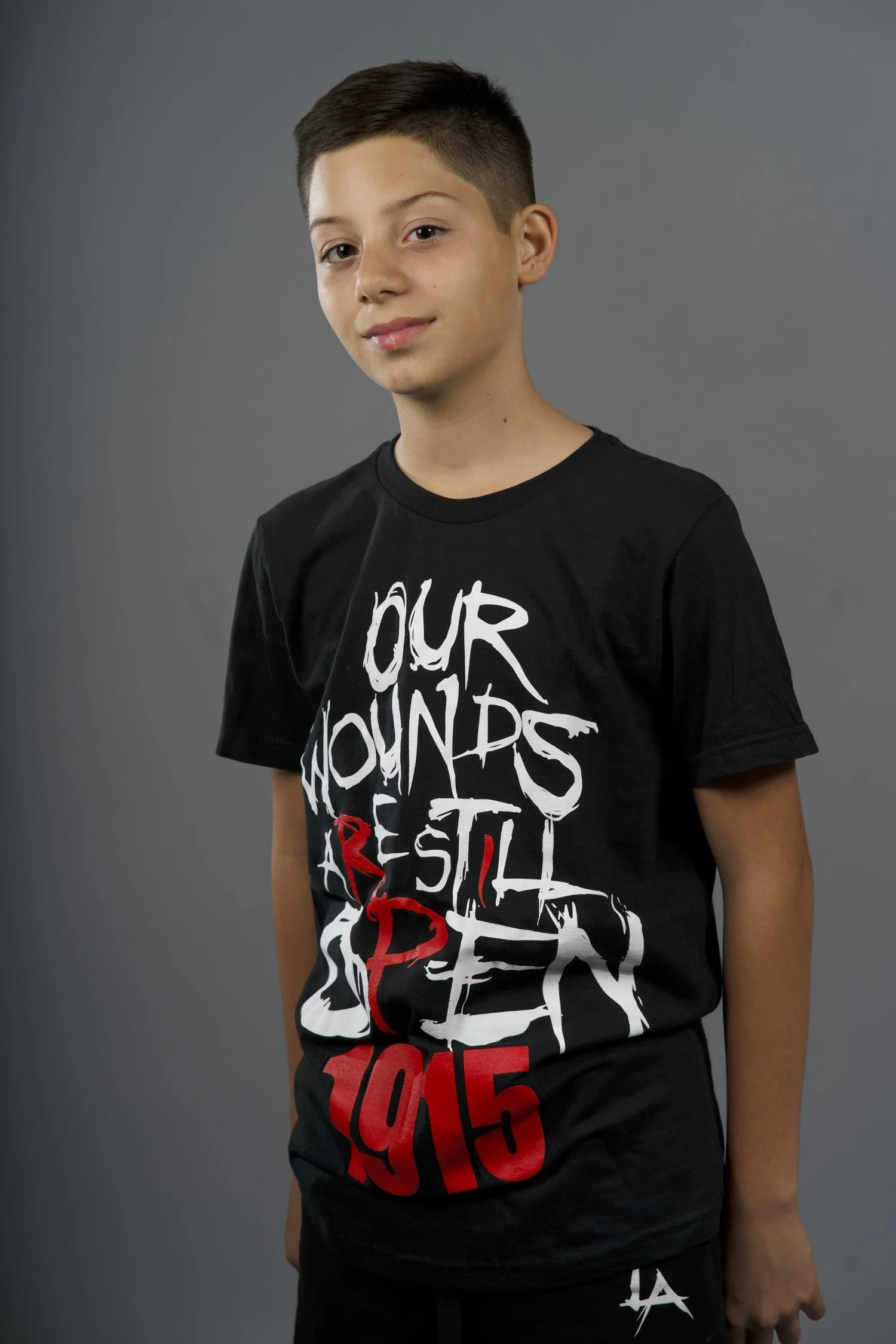 OPEN WOUNDS 1915 OUR WOUNDS ARE STILL OPEN 1915 JOIN THE MOVEMENT AROUND THE WORLD ARMENIAN GENOCIDE CLOTHES CLASSIC TEE