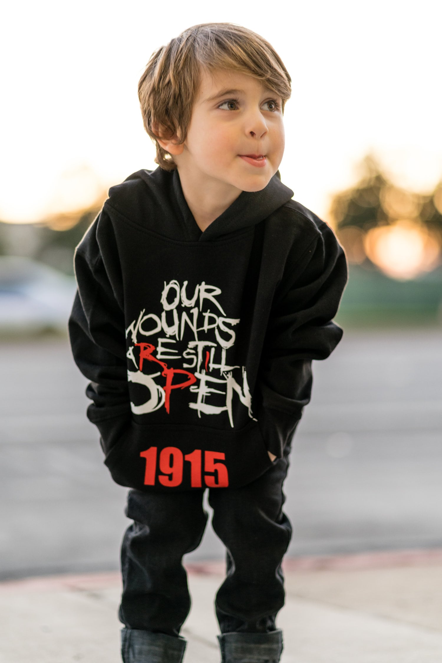 Open Wounds 1915 - Kids Hoodie Armenian Genocide Clothes