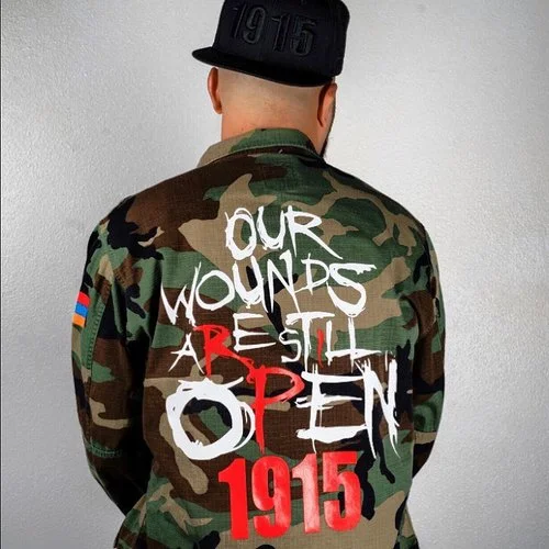 Open Wounds 1915 OUR WOUNDS ARE STILL OPEN 1915 CAMO JACKET JOIN THE MOVEMENT ARMENIAN GENOCIDE Clothes