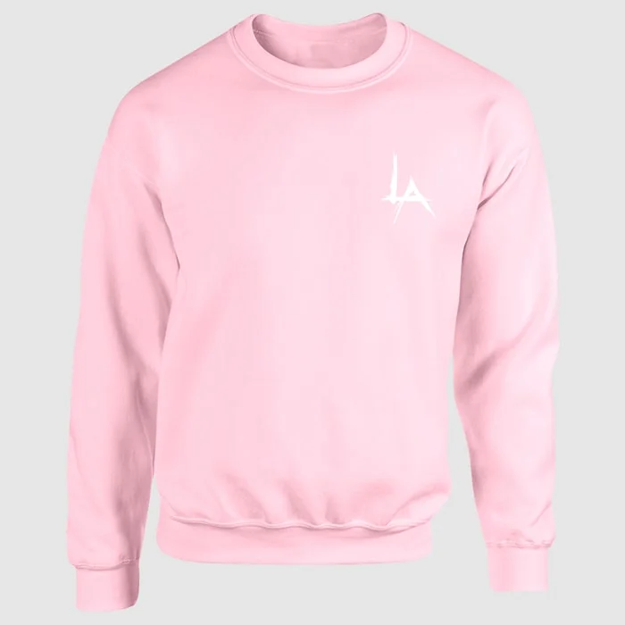 Signature Pentagon LA Crewneck - Baby Pink