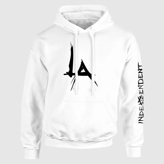 The Pentagon LA Hoodie - (WHITE) ART MUSIC CULTURE LOS ANGELES