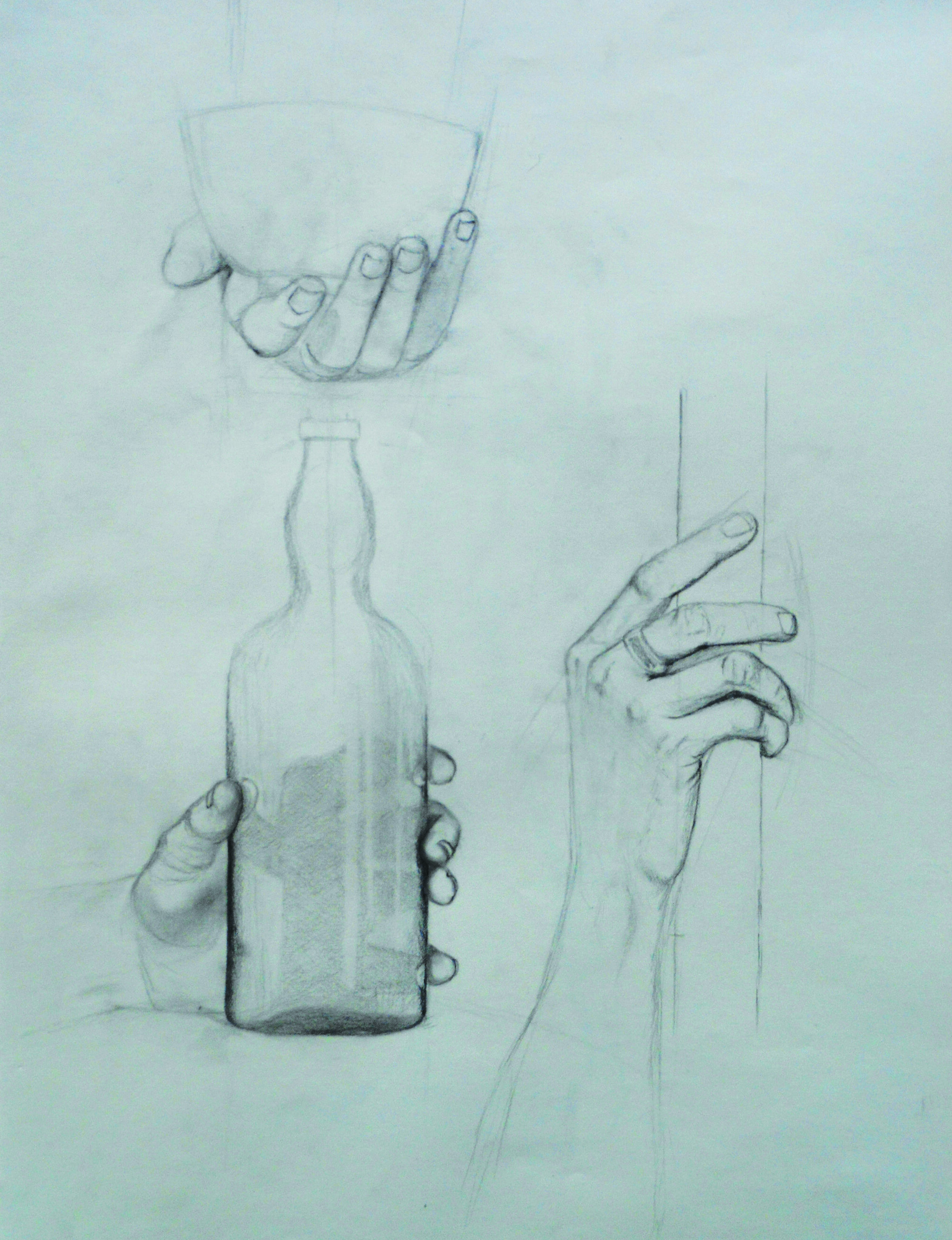 Hands Study - Pencil