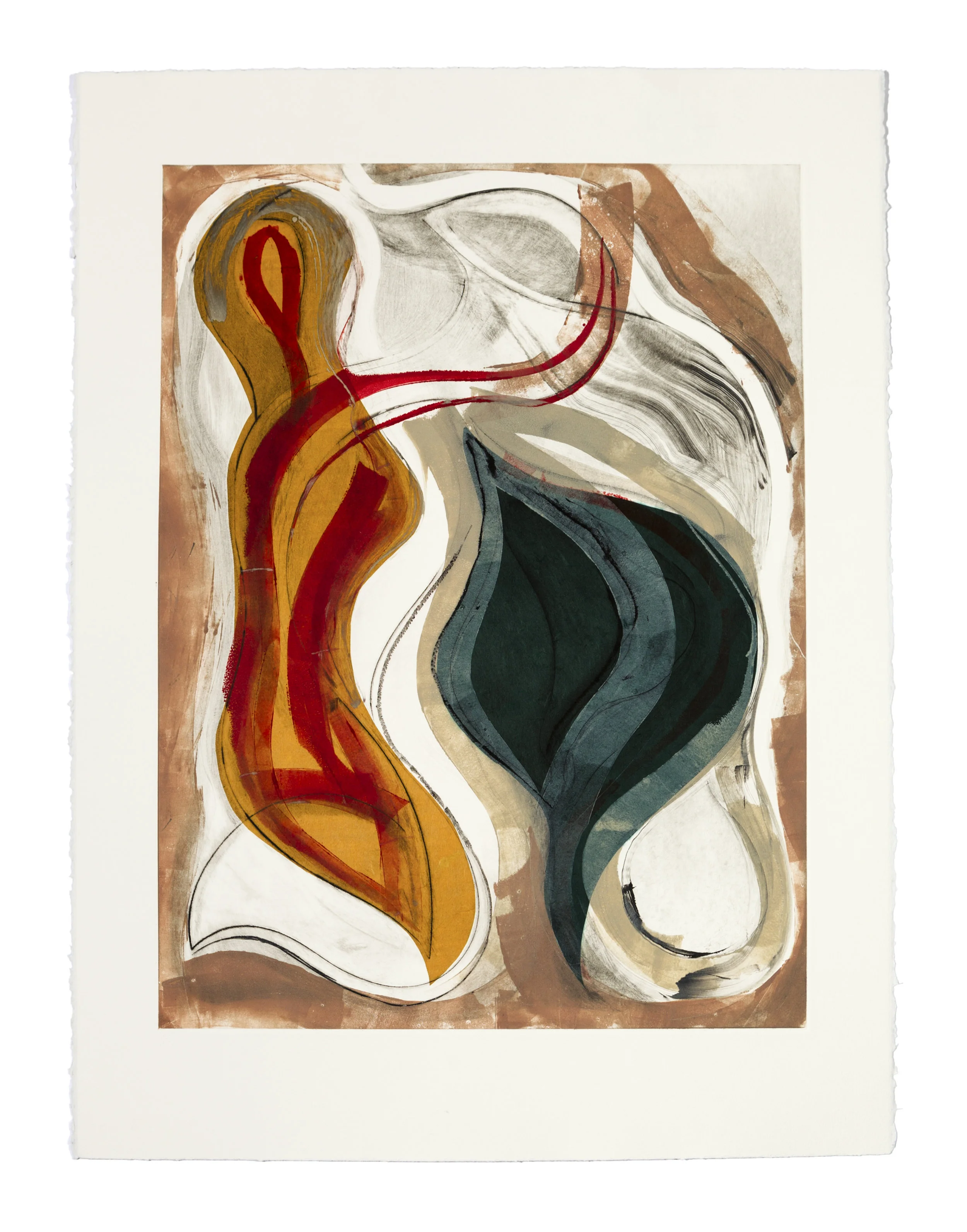  THE GODDESS I - SOLD Edition Variable I/IV, Drypoint with chine-collé Image: 16 x 20.25 inches Paper: 22.6 x 30 inches Printed by 10 Grand Press ©2017 Carol Morrison 
