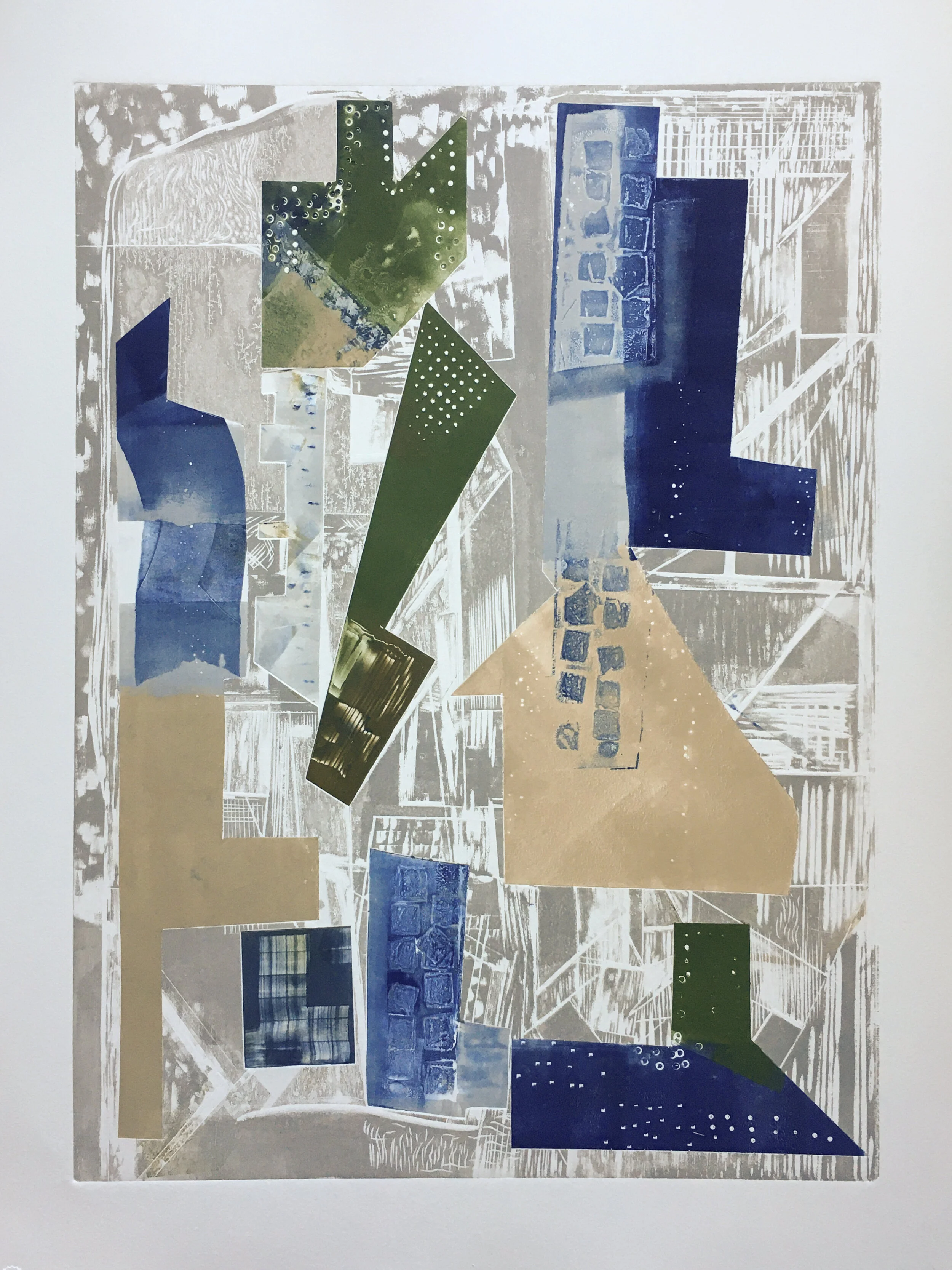  THE SPACES BETWEEN (SERIES 1) Woodcut Image: 18 x 24 inches Paper: 22 x 30 inches Series of IV Printed by Kathy Caraccio Printmaking Studio ©2021 Carol Morrison 