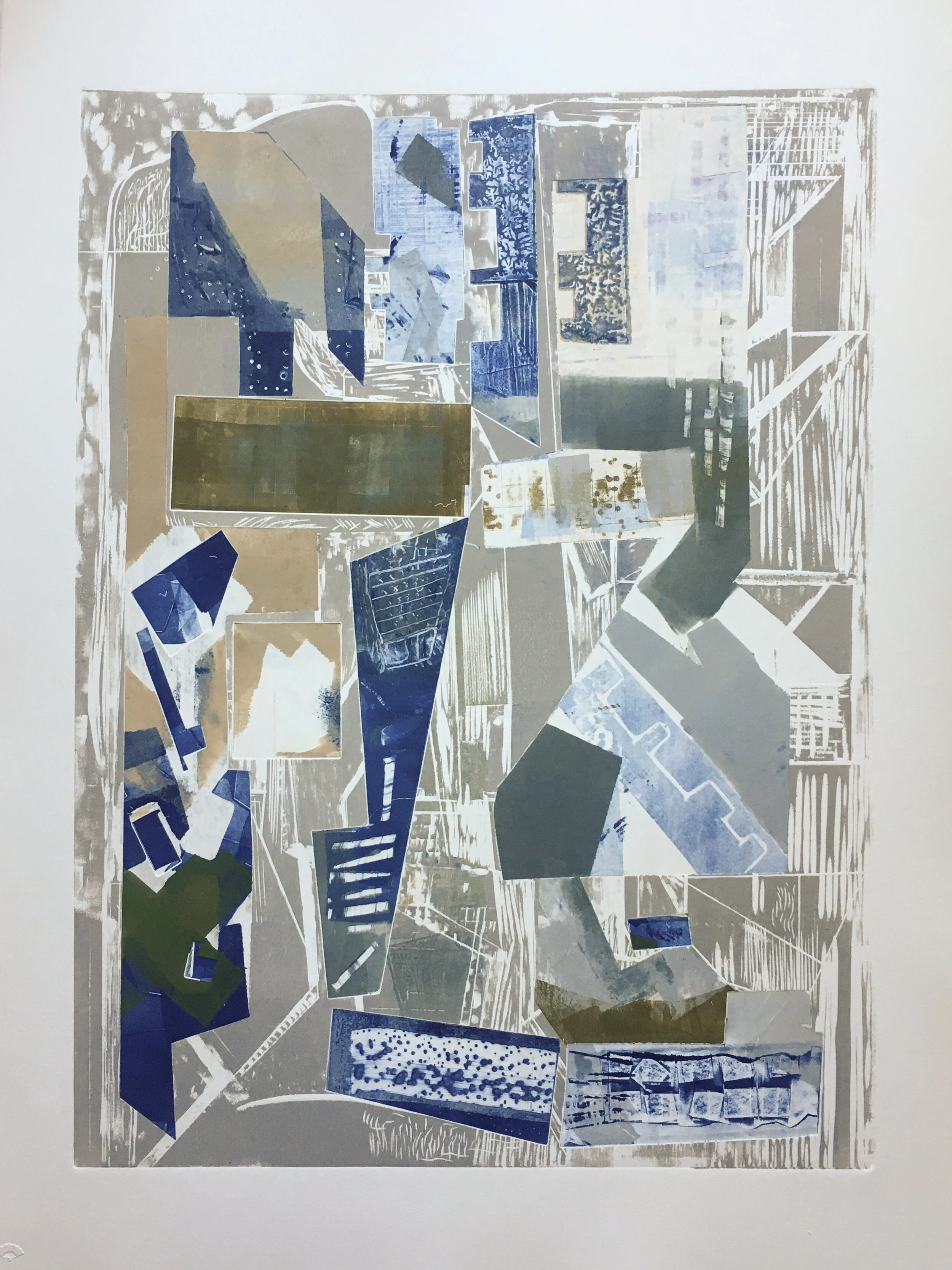  THE SPACES BETWEEN (SERIES 1) Woodcut Image: 18 x 24 inches Paper: 22 x 30 inches Series of IV Printed by Kathy Caraccio Printmaking Studio ©2021 Carol Morrison 